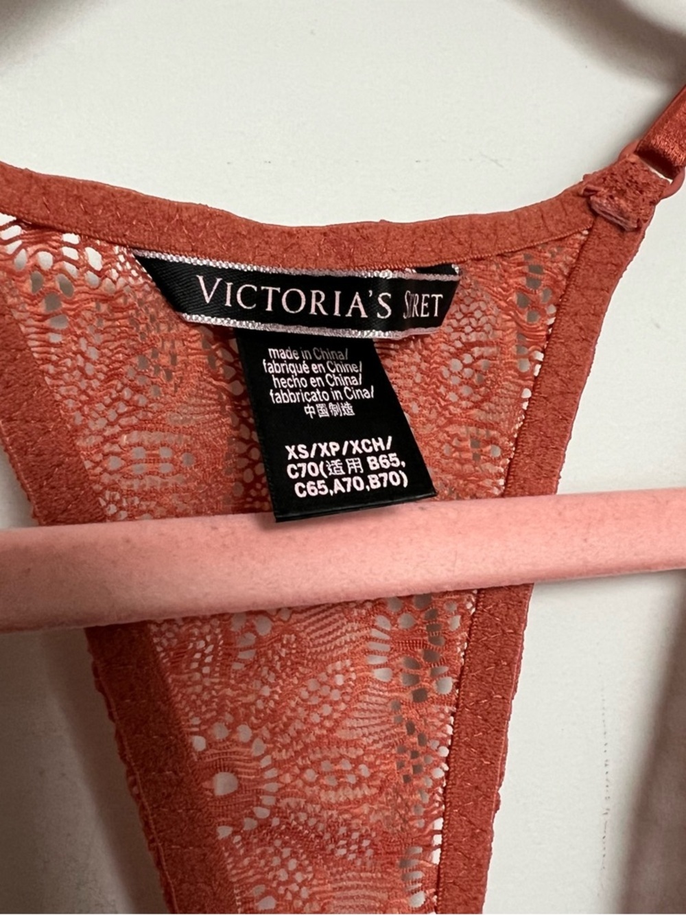 Victoria’s Secret Lace Teddy Bodysuit Rust Garter Lingerie XS - Picture 6 of 6